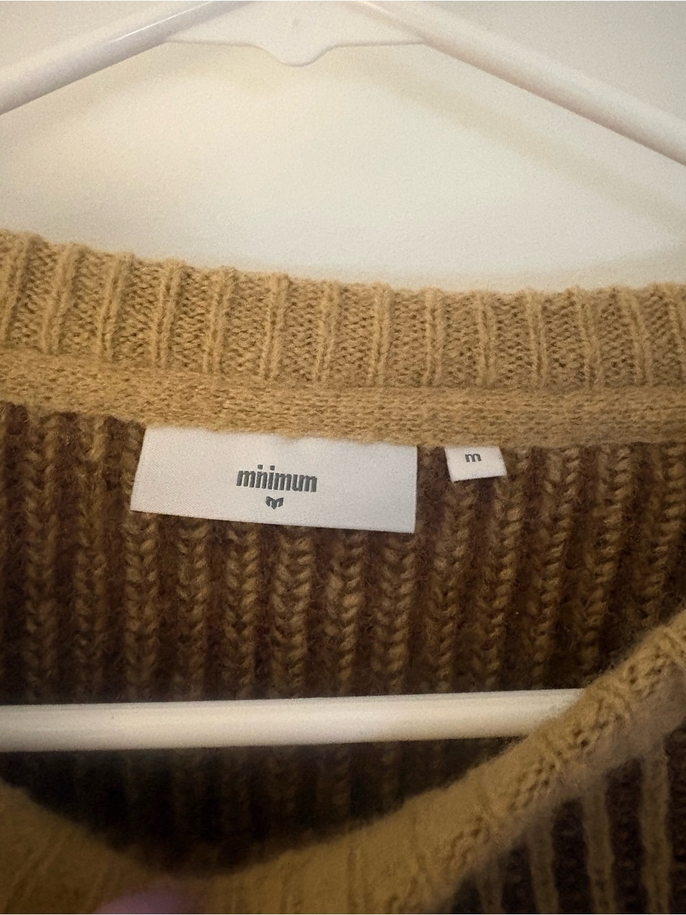 Minimum Two-Tone Brown Striped Crewneck Sweater - Picture 2 of 3